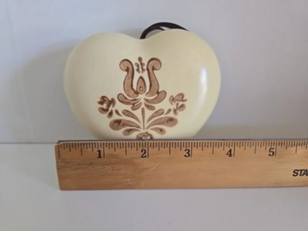 Potpourri Holder PFALTZGRAFF STONEWARE POMANDER HEART-SHAPED Vintage 1980s